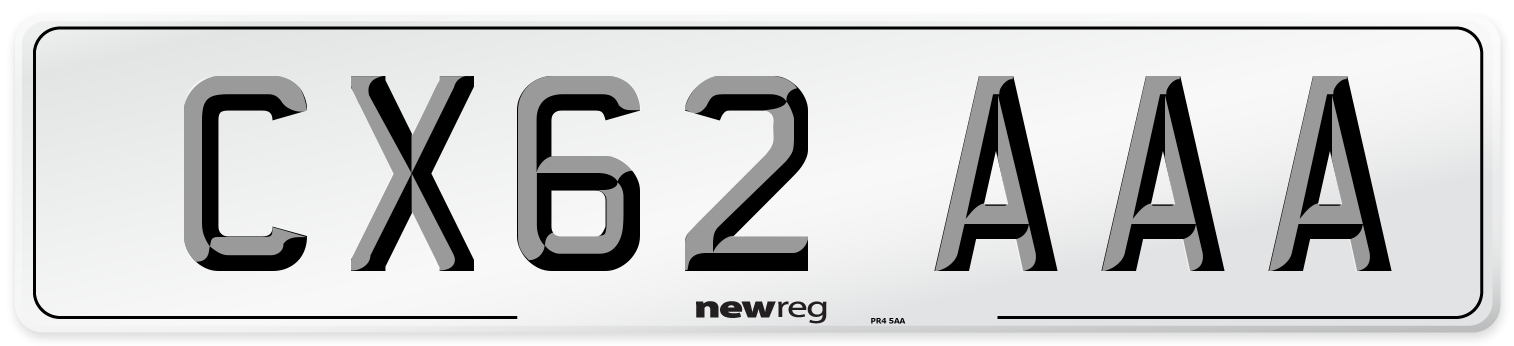 CX62 AAA Number Plate from New Reg